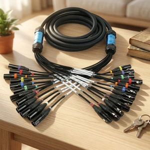 Good Price 16-Way Multicore Cables XLR Audio Cable 16 Channel Snake Cables Stage Light Sound Signal Transmission Microphone