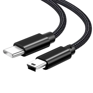Type-C to Mini-USB Camera T-shaped Data Cable, for Mobile Phones, Cameras Used for Both Data Transfer and Charging.