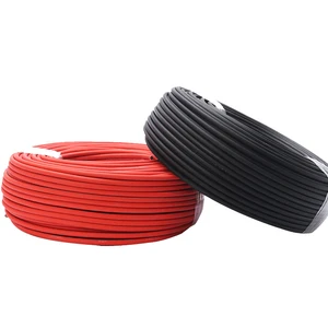 TUV Approval Red Black Battery DC 4MM2 6MM2 10MM2 16MM2 PV Solar Power Cable Wire for Solar Panel