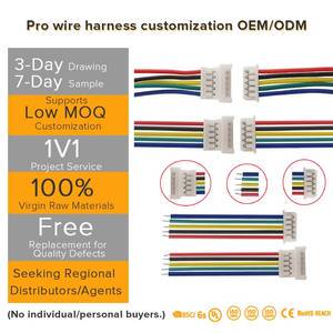 Tri-Rated TRVV 4 Core Spiral Flexible PVC Jacketed Cable Wiring Harness for Robotic Arm Continuous Motion Safety System