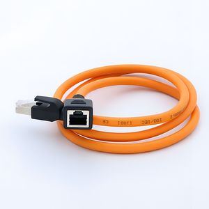 KRONZ Industrial RJ45 Extension Cable High Flexible Cat7 Cat8 Female to Male Screw Locking Shielded 10Gbps Ethernet Network Cord