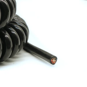 Hot Selling 7 Core Copper PE Insulated 300-500V Curly Spring Spiral Truck Trailer Cable 6x1.0mm+1x1.5mm