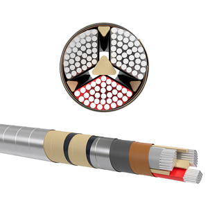 NAKB Armoured Aluminium Cable 3x70mm 10kV Steel Strip Armoured Cable For Underground Electrical Networks
