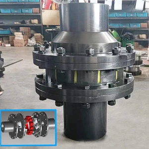 High Precision Steel Flexible Plum Jaw Coupling Flange Type Shaft Connector OEM Servo Motor CNC Machine Power Transmission 100
