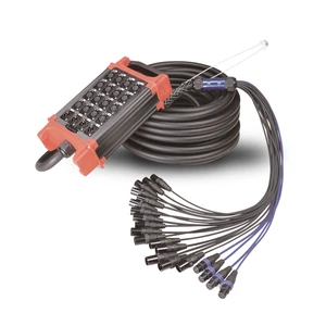 Professional 4/8/12/16 Channel Multicore Snake Cables with XLR Female to Male 16+4 for Stage System