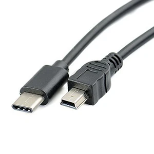 USB Type-C Male to Mini USB Male OTG Cable for Camera