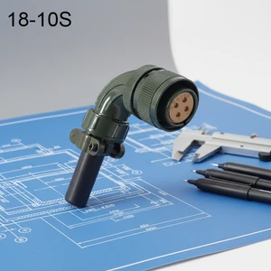 IP67 Protection Japan Original Encoder Plug 18-10S 20-29S 22-22S 20-4S 20-15S Servo Motor Connector for Fanuc Mitsubishi Yaskawa