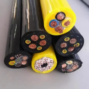 Wholesale Custom Copper Conductor Low Voltage 220V 25mm Reelable PVC Jacket Underground Crane Reeling Instrument Cable