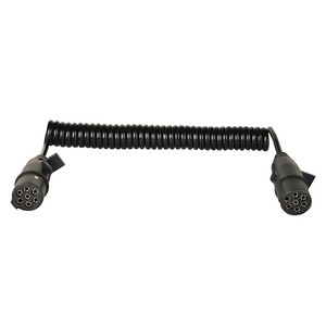 7 Pin Heavy-Duty Trailer Cable Truck Trailer Spiral Extension Cable