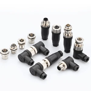 M23 Servo Motor Connector, 6-19 Pin, Male/Female, IP67/IP68, Field-Wireable, High Current Metal Plug for Industrial Use