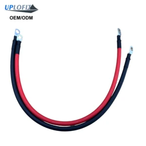 4 Gauge EVR Stranded Copper Industrial Marine Battery Jumper Cable 24 Inch Red Black Pair 4-3/8
