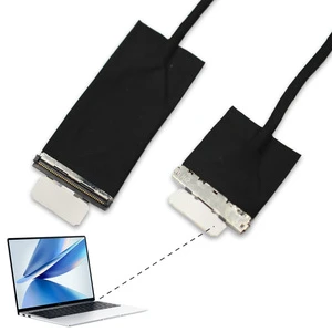 Hotten 42AWG 30Pin 0.5mm Micro Coax LVDS H-R-S Cable Assembly 350mm for Embedded Display Drone Electronic