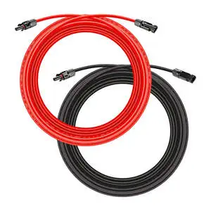 PV Cable Solar Connectors XLPE Insulated Waterproof 4mm/6mm Single Solar Wire for Solar Panels Photovoltaic Solar Power Systems
