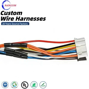 Custom Molex 0430251400 MPE Daisy Chain Cable Assembly, UL6061 20AWG/30AWG Stranded Wire Harness for Industrial Robotics