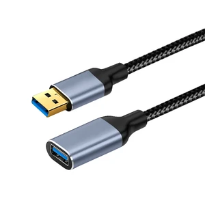 Newstarlink USB 3.0 Male Female Extension Cable Pure Copper Conductor Nylon Braided 5Gbps High Speed Eco-Friendly Camera