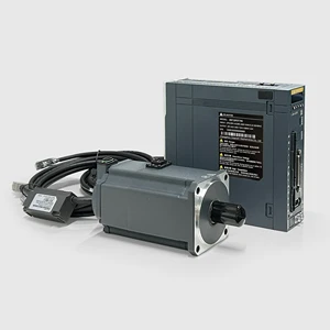 Three-Phase 220VAC 1KW 3000rpm AC Servo Motor Kit With Brake And Drive Cable Waterproof Protection IP67