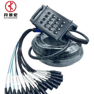 16 Channels Roll Stage Box Cable Dmx Audio De Y Power Snake XLR Cable Male to Female Multi Microphone