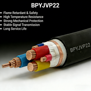 Copper Core XLPE Insulated PVC Sheathed Shielded VFD Cable 0.6/1kV for Industrial Electrical Equipment Inverter Motor System