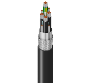 Industrial Motor Drive Cable | Low Voltage Bare Copper VFD 600W BP Series 310A IP68 Wiring Cable For Inverter OMDS33/012-MC CNC