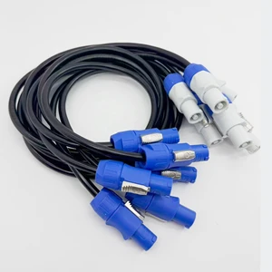 Factory Direct Sale Stage Light Power Cord Cable 3-core Pure Copper PowerCON Cable for Audio Equipment Stage Lighting LED Screen