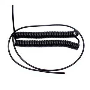 8-core 9-core Flat Overhead Spiral Cable Oxygen-Free Copper Conductor PVC/PE/TPEE/F46 Insulation -40 +85C