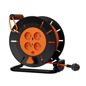 Linsheng Ergonomic Handheld CE Extension Cable Reel Retractable Cord for Outdoor Garden Equipment