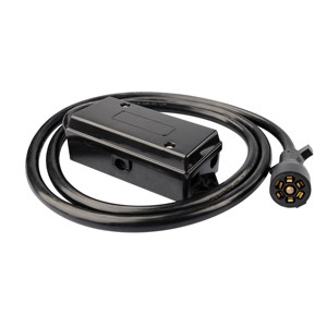 7 Way 8 Foot Trailer Cord with 7 Gang Junction Box Trailer Connector Cable Wiring Harness