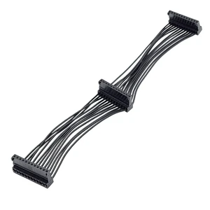 Idc Single Row Connector 2.54mm Pitch 12Pin Flat Ribbon Plug Servo Extension Cable Single Row Connector