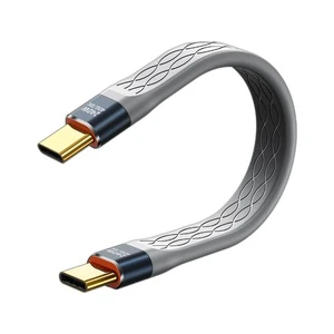 0.5m Type-C to USB C Flexible TPU Jacket Supports USB 4.0 240W Charging 8K Display 40Gbps Data Transfer for Phone Cameras