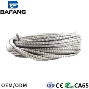 Stainless Steel Cables For Balustrades Ss304 Ss316 Wire Rope 7*19 7*7 6*19 6*36 1*19 With Various Sizes For Fishing Sea Marine
