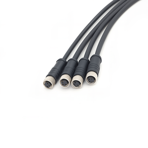 KRONZ M8 Sensor Cable, Straight 3-Pin A-Code Female, IP67 Waterproof, Aviation Circular Connector Wire