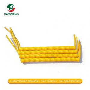 China Factory Spiral Cable Shielded Spring Wire Copper Core PVC for EV Automotive Industrial Wiring Marine Mining Aerospace