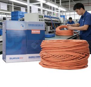 Industrial Heavy Duty Outdoor Cat6a Ethernet Cable CCA Double Shielded 23AWG Solid Copper Direct Burial UV Resistant 1000ft