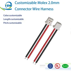 Molex 2.0mm 51004 Servo Connector 15cm Tin Plated Copper 600V ISO9001 for PVC Insulation Wire Harness for Electronic AV