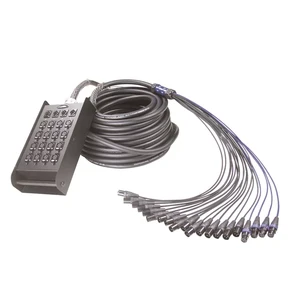 Professional Portable 8 16 20 24 28 32 36 40 Channels Signal Audio Snake Cable Xlr Connector Plug Cable Drum With Stage Box