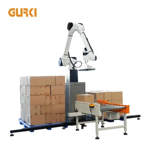 GURKI CE Certified And 1Years Warranty 30KG Payload Automatic Carton Robot Palletizer For Warehouses