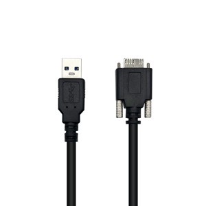 Industrial Camera Cable 1M USB 3.0 to Micro B Cable with Locking Screws