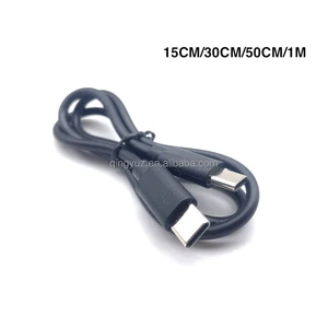 Manufacturer Customized 15cm 20cm 2A USB Type-C to Type-C Fast Charging Cable with PVC Jacket for Camera Use