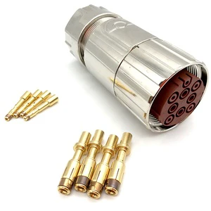 6FX2003-0LU10 6-Pin M40 Aviation Plug | Industrial Servo Motor Connector