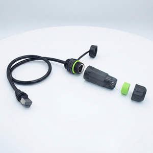 IP68 M20 Waterproof Ethernet Connector Starlink V3 to CAT6 RJ45 Pigtail Cable Adapter Reliable Outdoor Industrial Nylon PA66