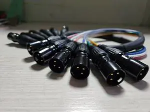 Factory Wholesale 6 Channel XLR Microphone Snake Cable for Stage Box Professional Stage Audio Signal Connection Cable