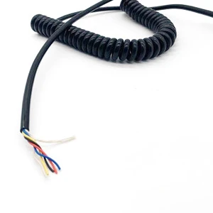 2 5 10 18 21 22 26 Cores CNC MPG Spring Spiral Cable Curly Coiled Cable Wire
