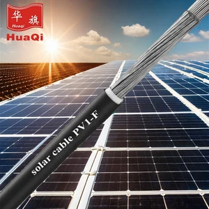 Huaqi Electrical Cable Pv Solar Dc Cable 4mm 6mm 10mm 16mm Solar Panel Wire Cable with Tuv for Solar Power Power Systems