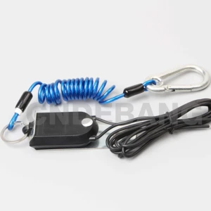 Trailer Breakaway Switch with Coiled Cable, Electric Brake Switch Used for RV Towing Trailer