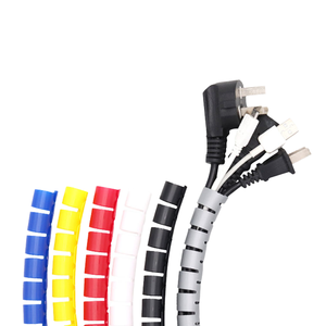 High Quality CHCC Brand 8mm/25mm/16mm PE Spiral Wrap Cable Black 110V for Wire Arrangement Cable Management Kit