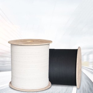 FTTH Fiber Optic Drop Cable 1 Core 2 Core Outdoor Indoor 3 Steel Wires Reinforced G657 Bending Resistant