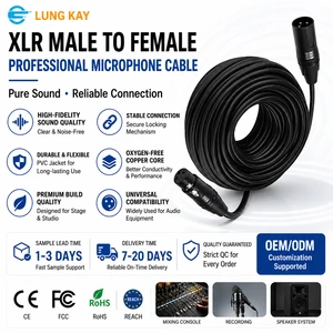 Xlr Cable High Quality 3m 5m 10m 20m 100ft Audio Mic Cable Xlr Connector Profecional 3 Pin Male to Female Microphone Xlr Cables