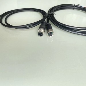 M12 A Code 8Pin Male Straight connector Molded Type With Custom Cable Length For Sensor And Industrial Automation Equipment