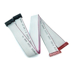Factory Customized 450mm Micro Match 2*7P Electric Cable Harness 2.54Mm Pitch IDC 14Pin Ribbon Flat Cable PVC For Electronics