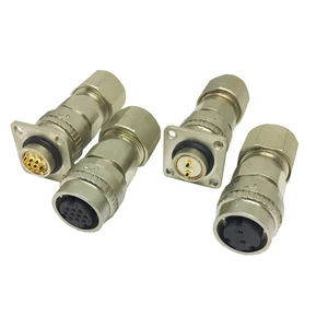 Waterproof Servo Motor Encoder Airline Plug CM10-R10P CM10-R2P Brake Brake Base Circular Metal Shell Connector